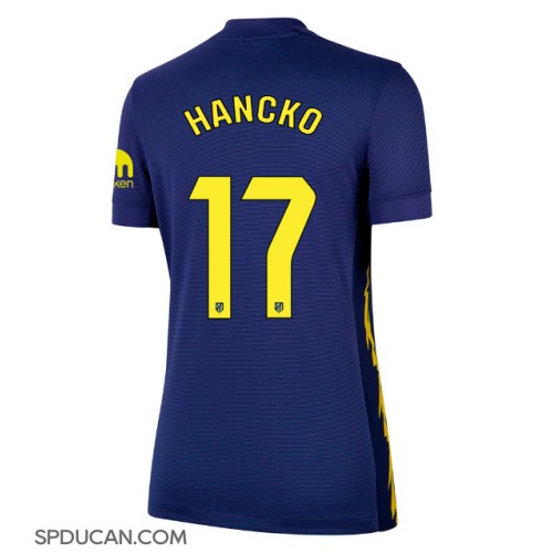 Zenski Nogometni Dres Atletico Madrid David Hancko #17 Gostujuci 2025-26 Kratak Rukav